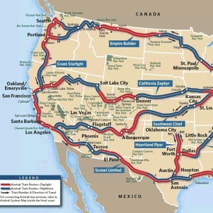 Coast to coast. Soon, I hope, route map
